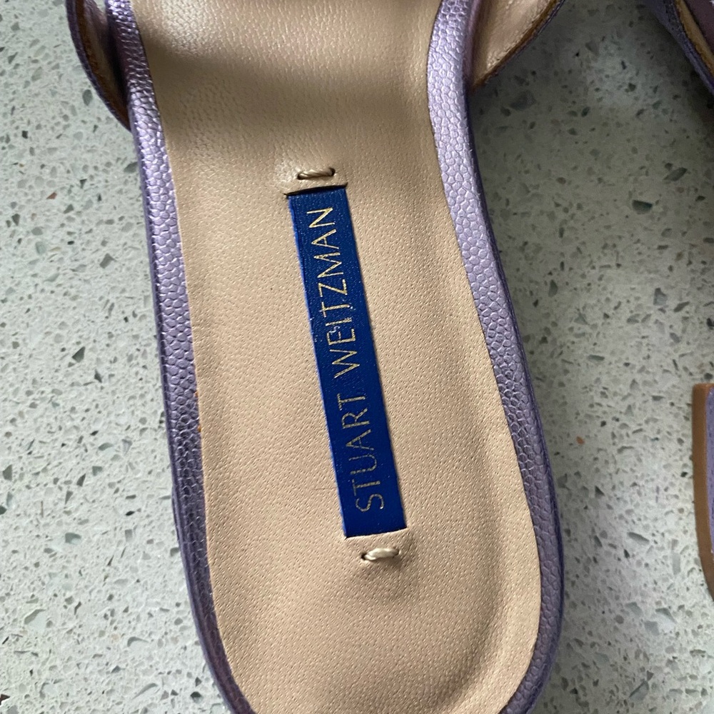 Stuart Weitzman Lavender Slides - image 8